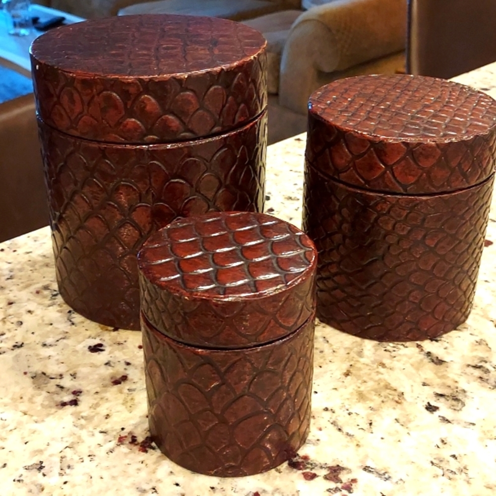 Set of 3 decorative boxes
